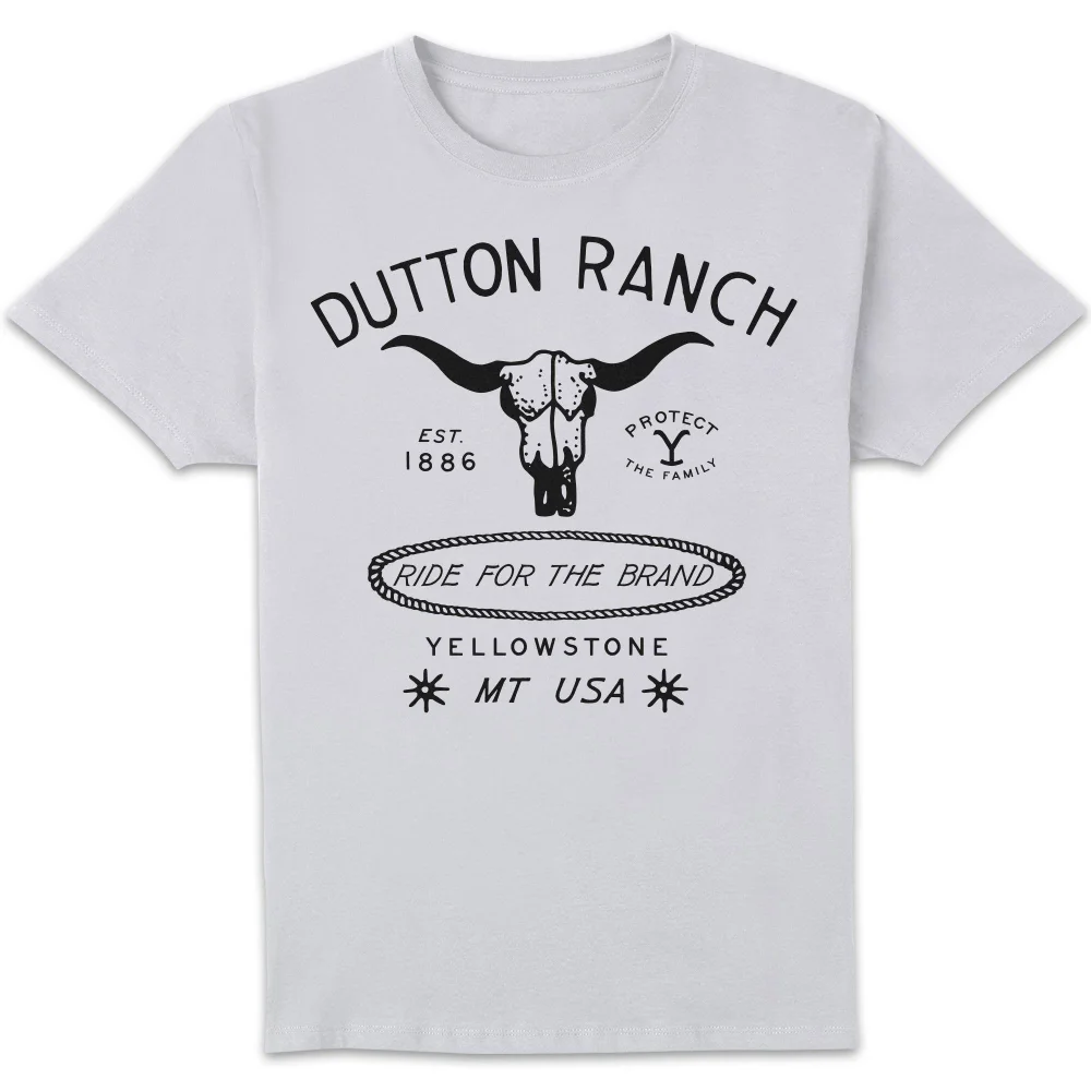 Yellowstone Ride For The Brand Unisex T-Shirt - White - S Afbeelding 1