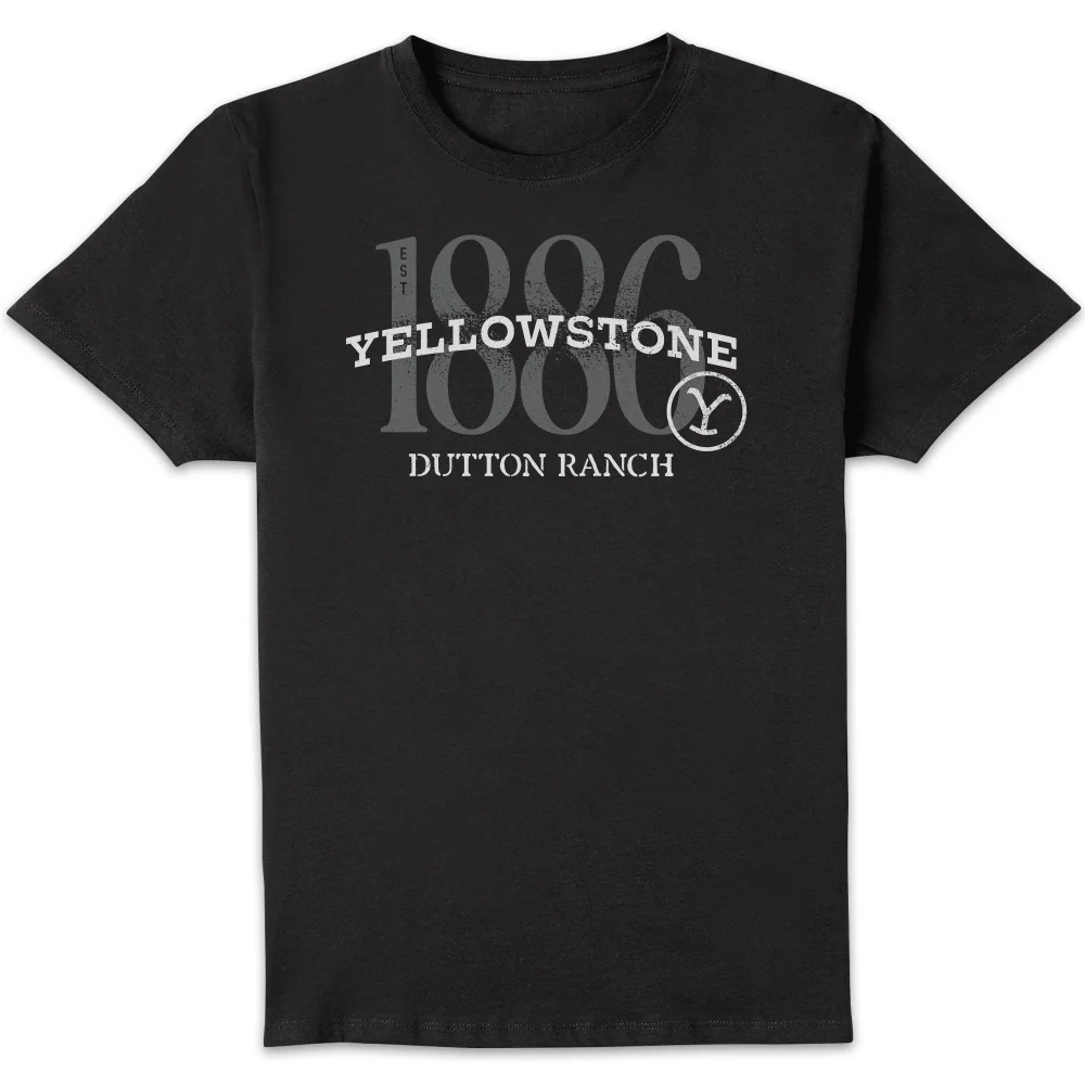 Yellowstone 1886 Unisex T-Shirt - Black - S Afbeelding 1