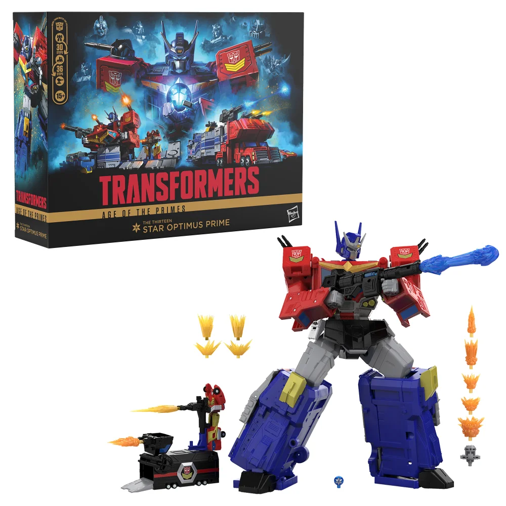Hasbro Transformers Age of the Primes The Thirteen Star Optimus Prime 15” Action Figure, 8+ Afbeelding 1
