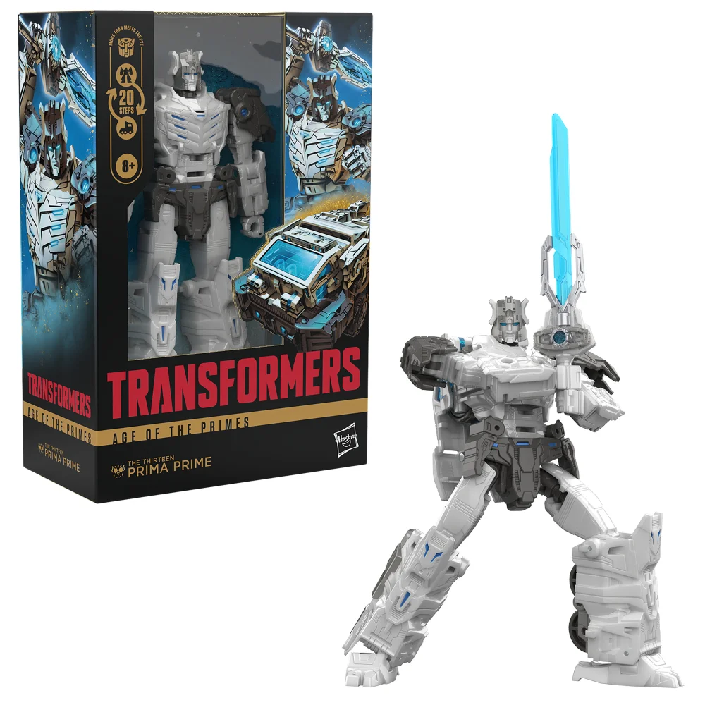 Hasbro Transformers Age of the Primes Voyager Class The Thirteen Prima Prime 7” Action Figure, 8+ Afbeelding 1