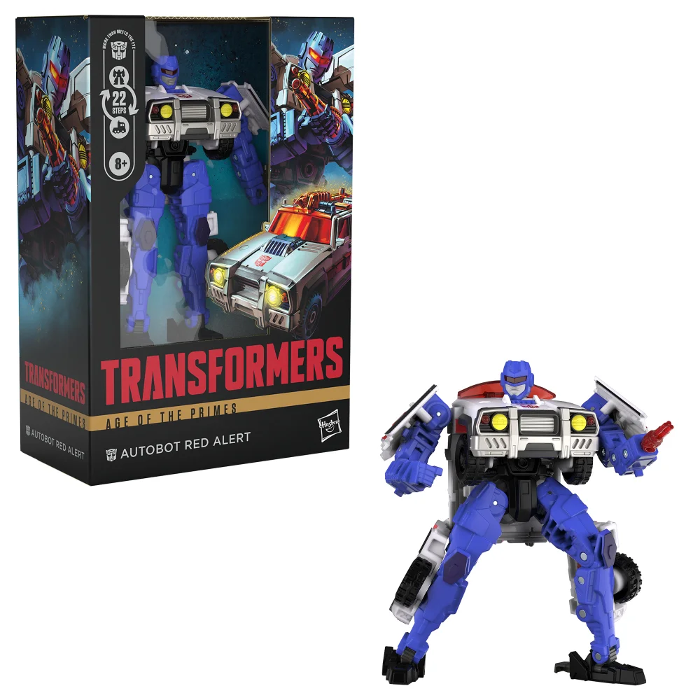 Hasbro Transformers Age of the Primes Voyager Class Autobot Red Alert 7” Action Figure, 8+ Afbeelding 1