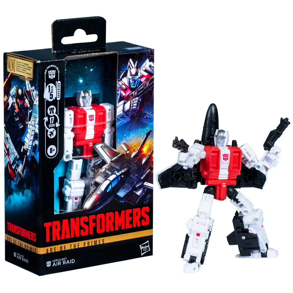 Hasbro Transformers Age of the Primes Deluxe Class Aerialbot Air Raid 5.5” Action Figure, 8+ Afbeelding 1