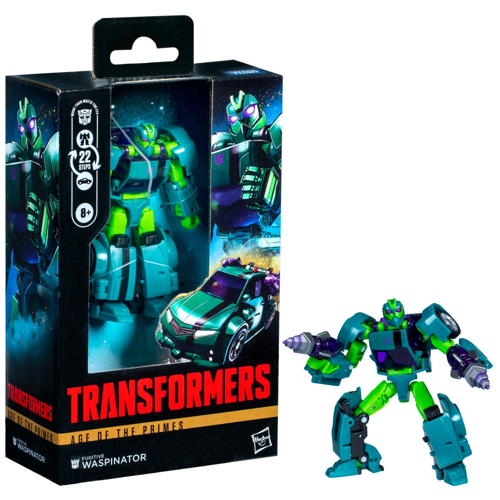 Hasbro Transformers Age of the Primes Deluxe Class Fugitive Waspinator 5.5” Action Figure, 8+ Afbeelding 1