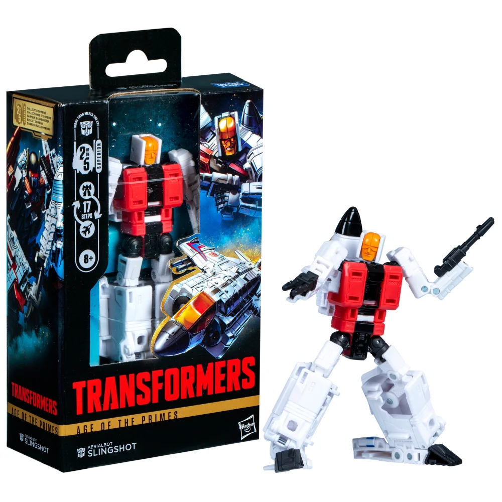 Hasbro Transformers Age of the Primes Deluxe Class Aerialbot Slingshot 5.5” Action Figure, 8+ Afbeelding 1