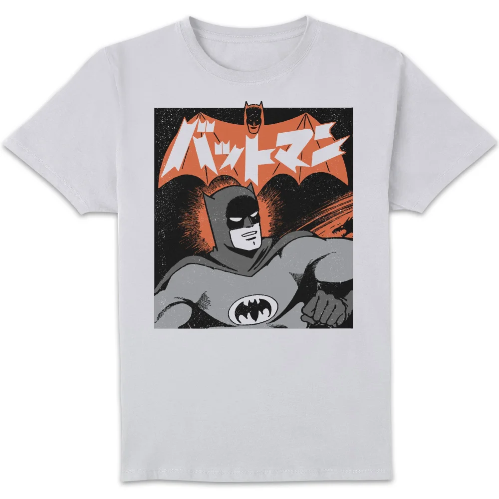 Batman Action Pose Unisex T-Shirt - White - S Afbeelding 1