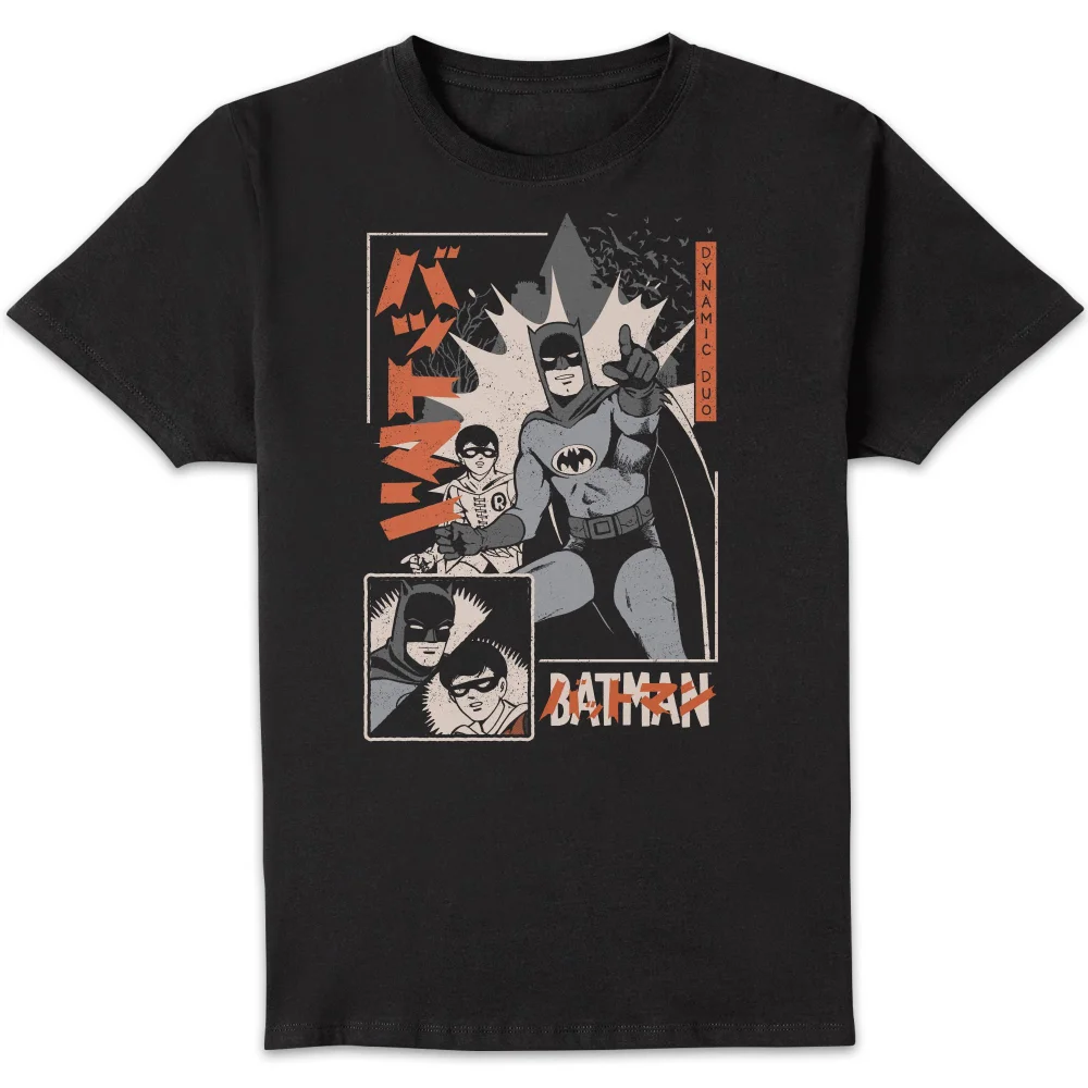 Batman Dynamic Duo Unisex T-Shirt - Black - S Afbeelding 1