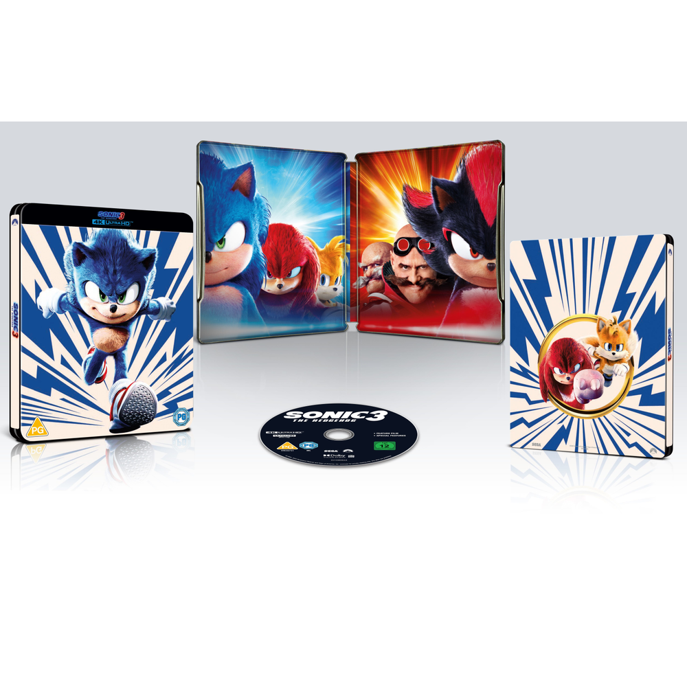 Sonic the Hedgehog 3 4K Ultra HD SteelBook #1 (Blue) Afbeelding 1