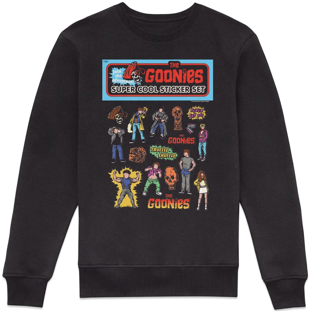 The Goonies Super Cool Sticker Set Sweatshirt - Black - XS Afbeelding 1