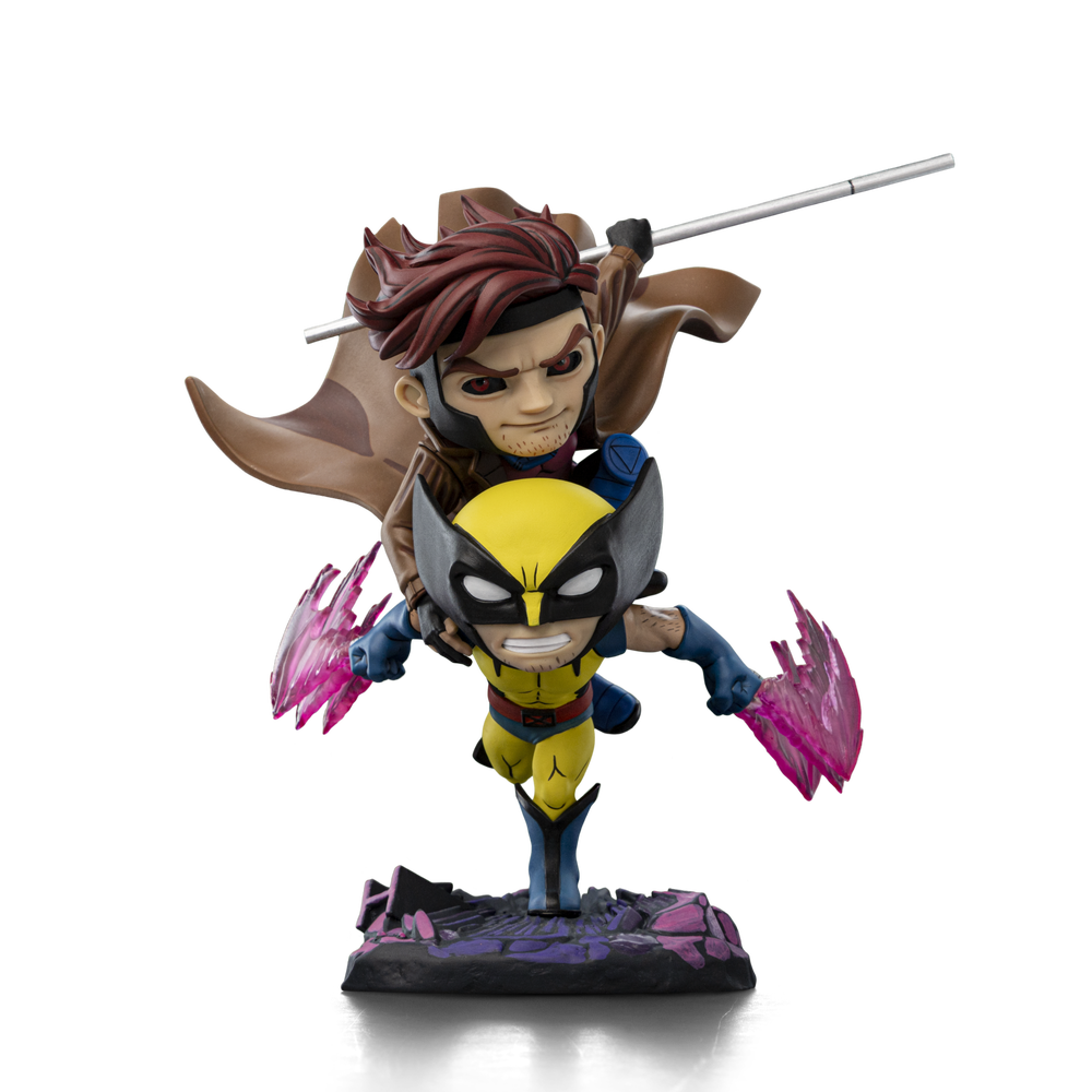 Iron Studios Gambit and Wolverine X-Men '97 Special Size MiniCo Figure Afbeelding 1