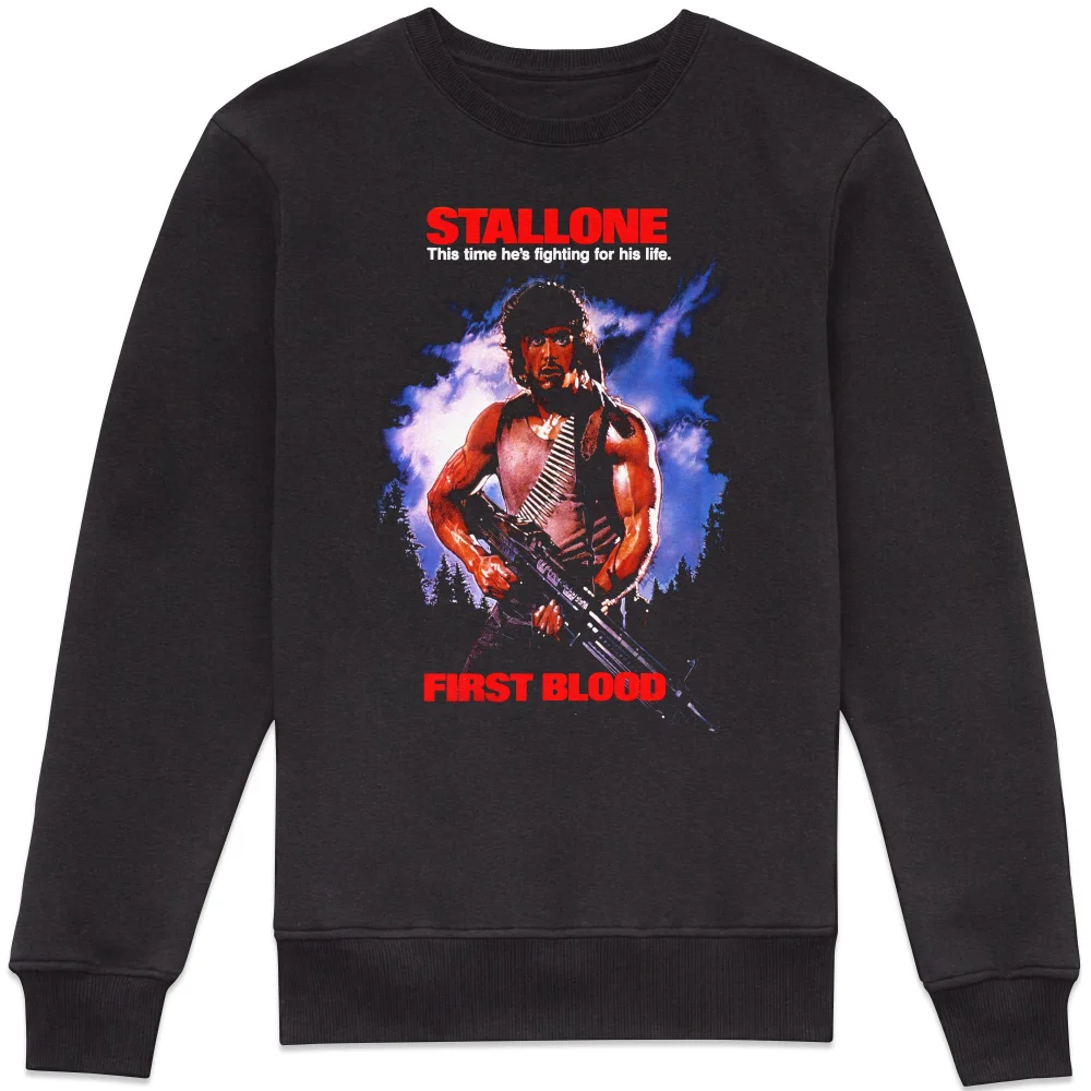 Rambo First Blood Classic Poster Sweatshirt - Black - 4XL Afbeelding 1