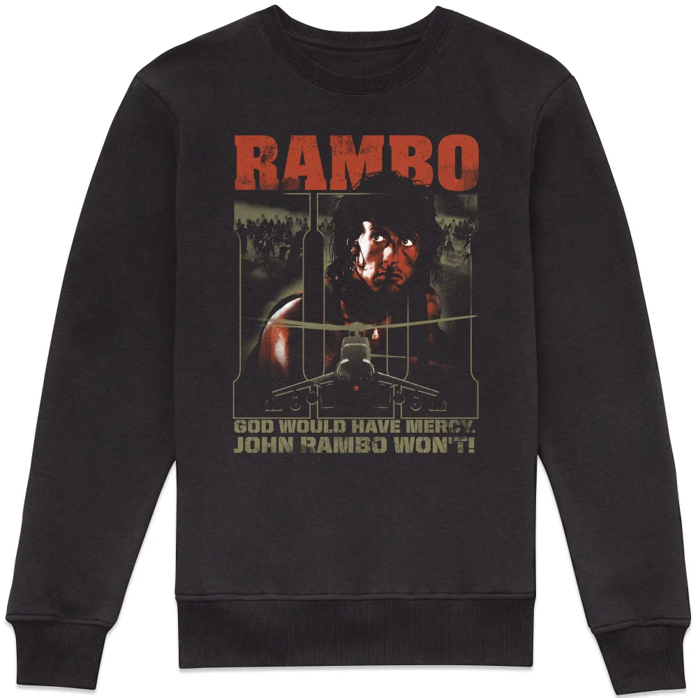Rambo 3 No Mercy Sweatshirt - Black - S Afbeelding 1