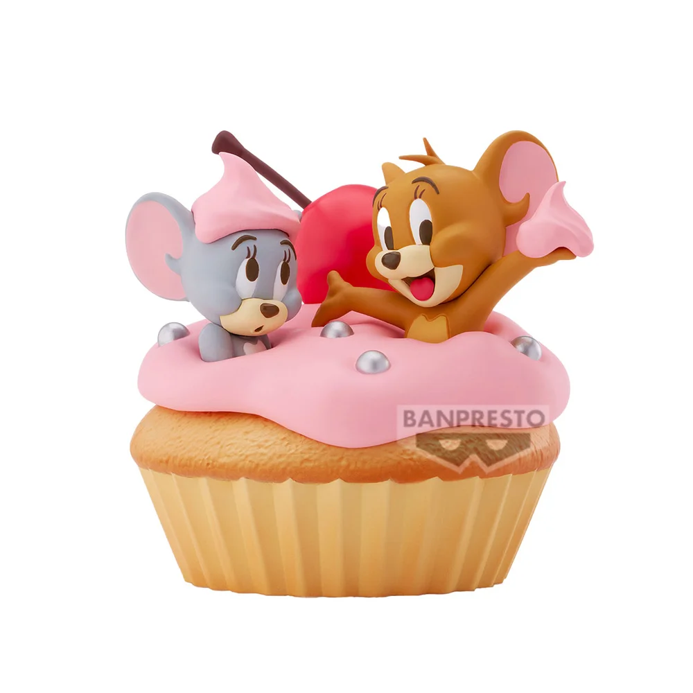 Banpresto Tom & Jerry Big Soft Vinyl Jerry & Tuffy Sweet Cupcake Figure (11cm) Afbeelding 1