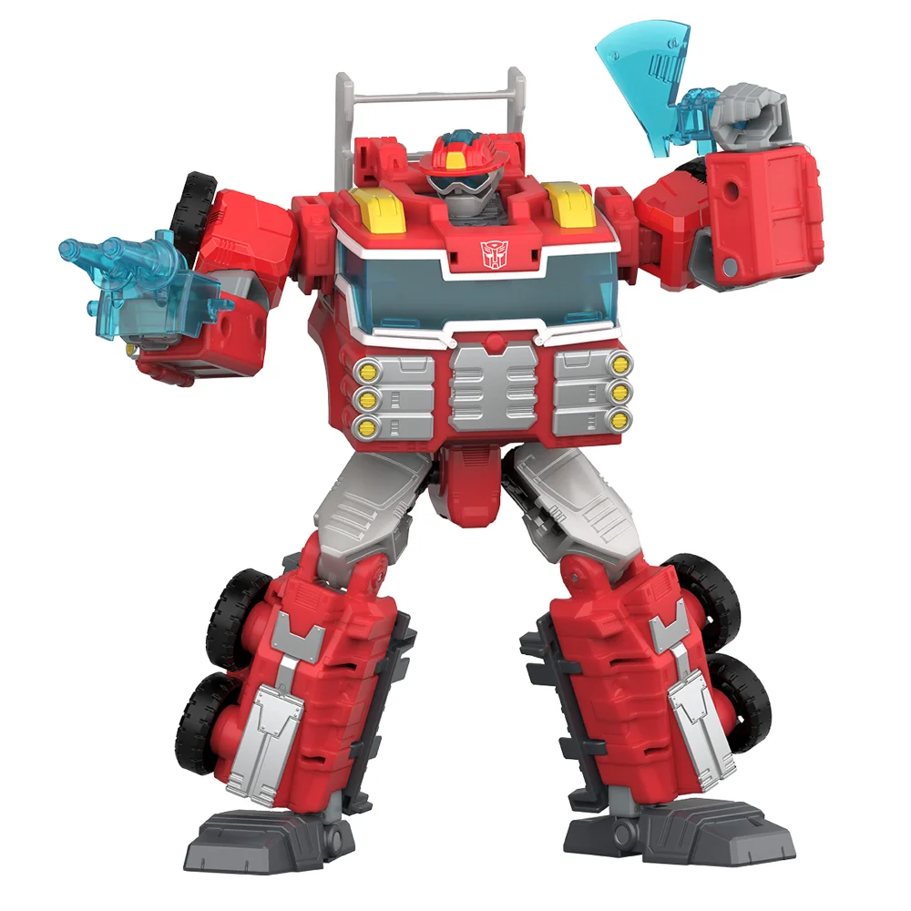 Hasbro Transformers Toys Age of the Primes Voyager Class Rescue Bot Heatwave 7” Action Figure, 8+ Afbeelding 1