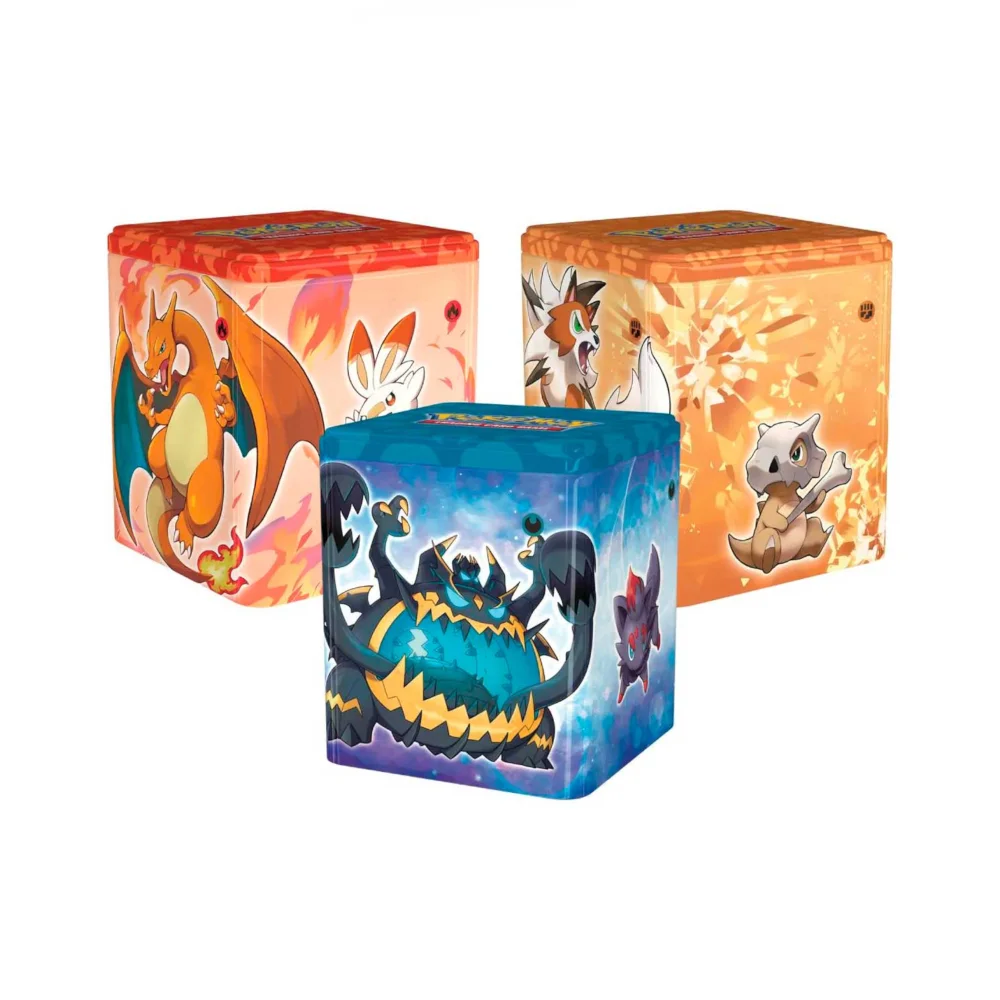 Pokemon TCG: Stacking Tin Fighting/Fire/Darkness Assortment Afbeelding 1