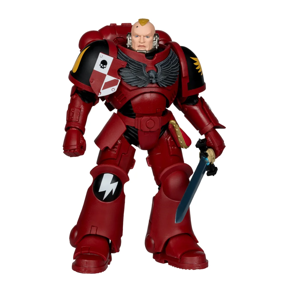 McFarlane Warhammer 40k Wave 11 Primaris Space Marine Blood Angel Assault Intercessor Sergeant Action Figure (7") Afbeelding 1
