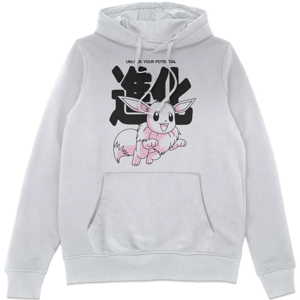 Pokémon Circle Of Eevee Evolutions Hoodie - White - XL Afbeelding 1