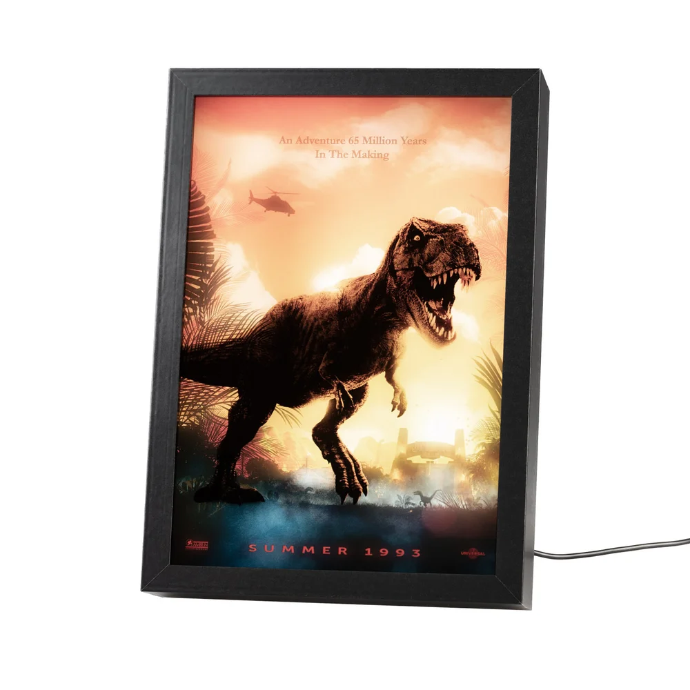 Jurassic Park LED Framed Print Afbeelding 1