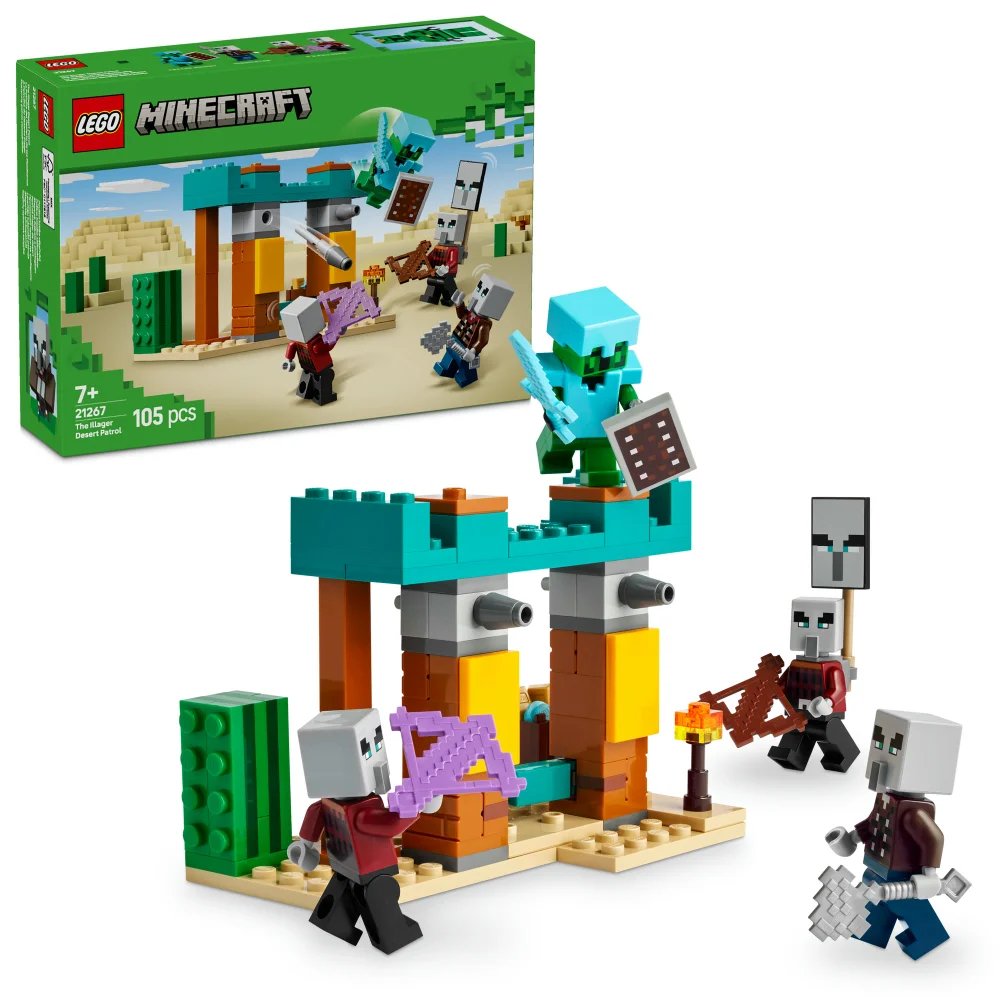 LEGO Minecraft The Illager Desert Patrol Building Toy 21267 Afbeelding 1