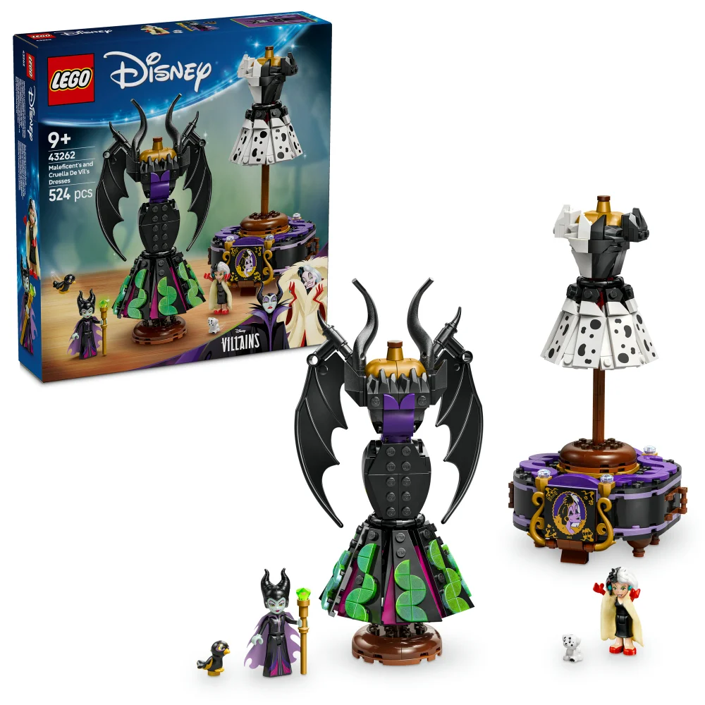 LEGO | Disney Villains Maleficent’s and Cruella De Vil’s Dresses 43262 Afbeelding 1