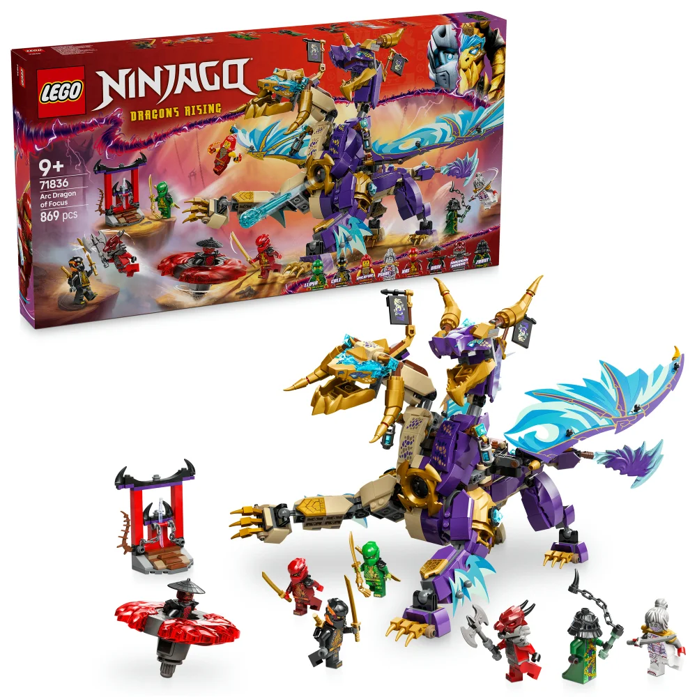 LEGO NINJAGO Arc Dragon of Focus Ninja Building Toy 71836 Afbeelding 1