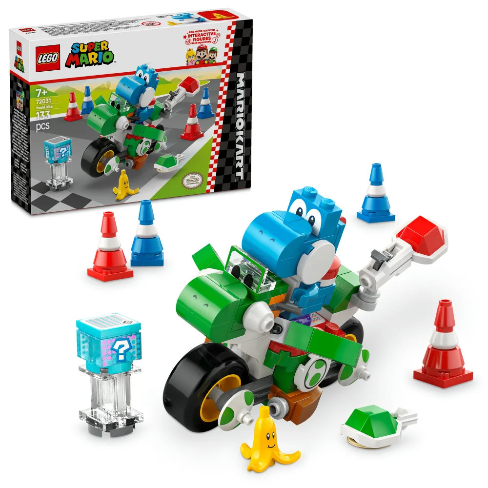 LEGO Super Mario: Mario Kart – Yoshi Bike Toy Set 72031 Afbeelding 1