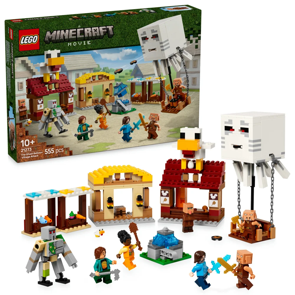 LEGO Minecraft The Ghast Balloon Village Attack Toy 21273 Afbeelding 1