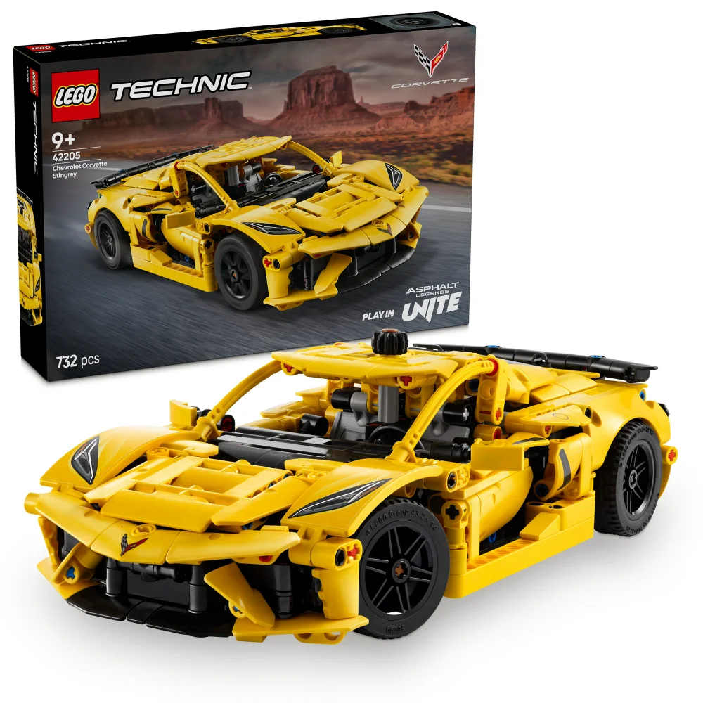 LEGO Technic Chevrolet Corvette Stingray Car Toy Set 42205 Afbeelding 1