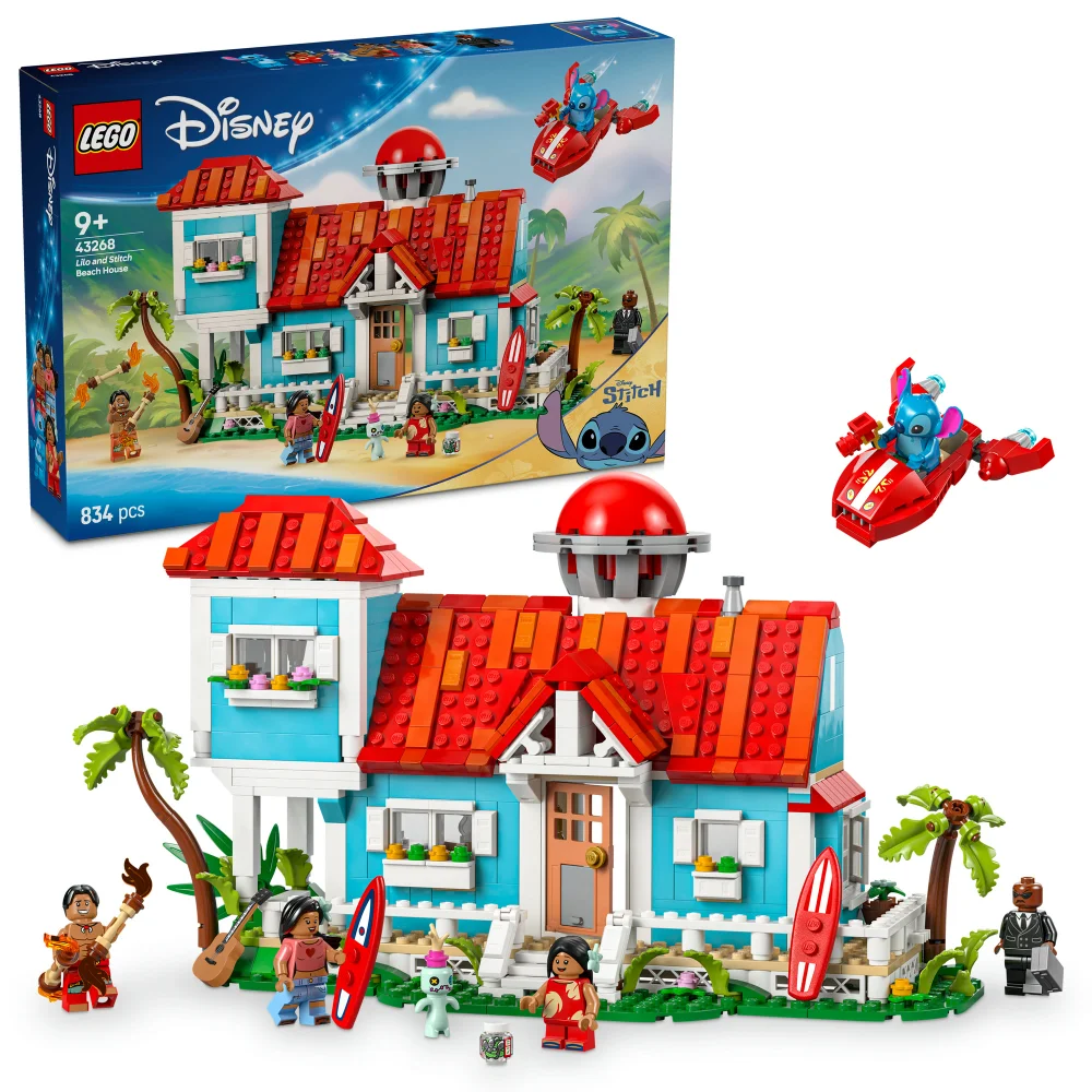 LEGO | Disney Lilo and Stitch Beach House Building Toy 43268 Afbeelding 1