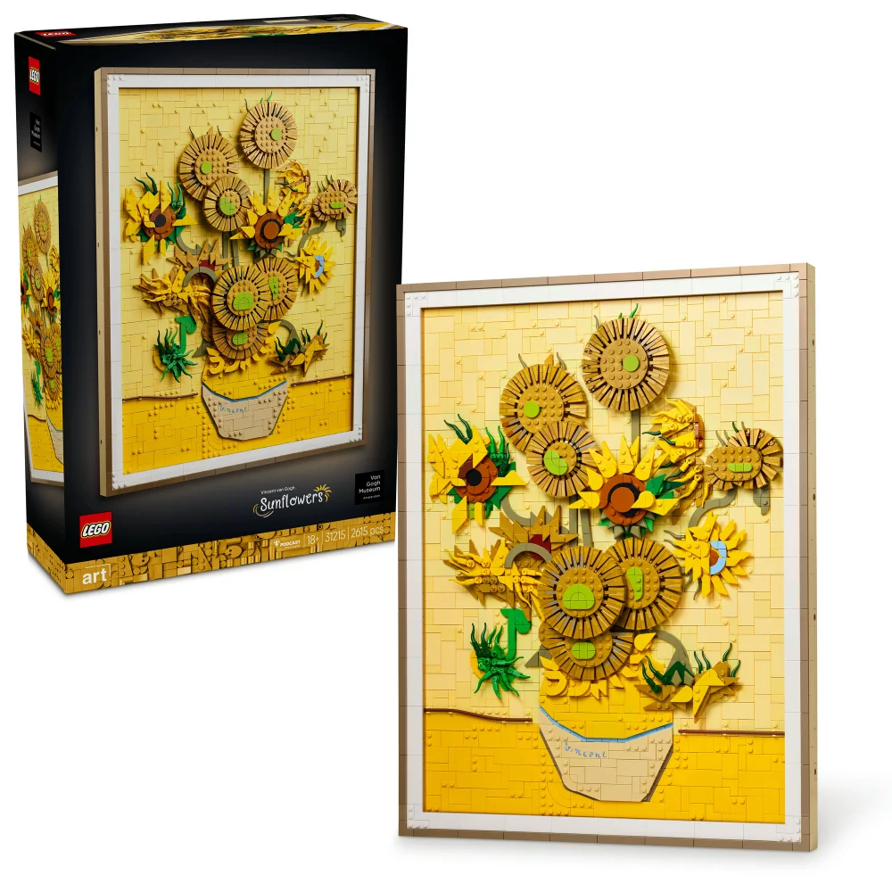 LEGO Art Vincent van Gogh – Sunflowers Building Set 31215 Afbeelding 1