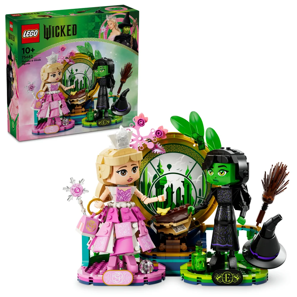 LEGO Wicked Elphaba & Glinda Figures Building Toy Set 75682 Afbeelding 1
