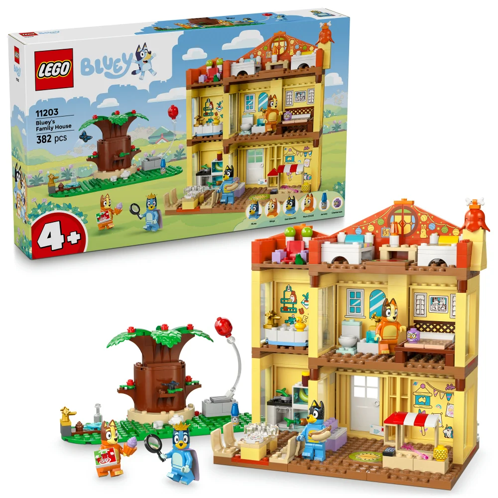 LEGO® Bluey: Bluey’s Family House Playset, Home-Building Kit 11203 Afbeelding 1