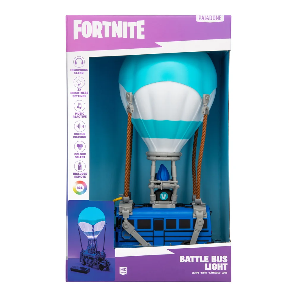 Fortnite Battle Bus Diorama Light Afbeelding 1