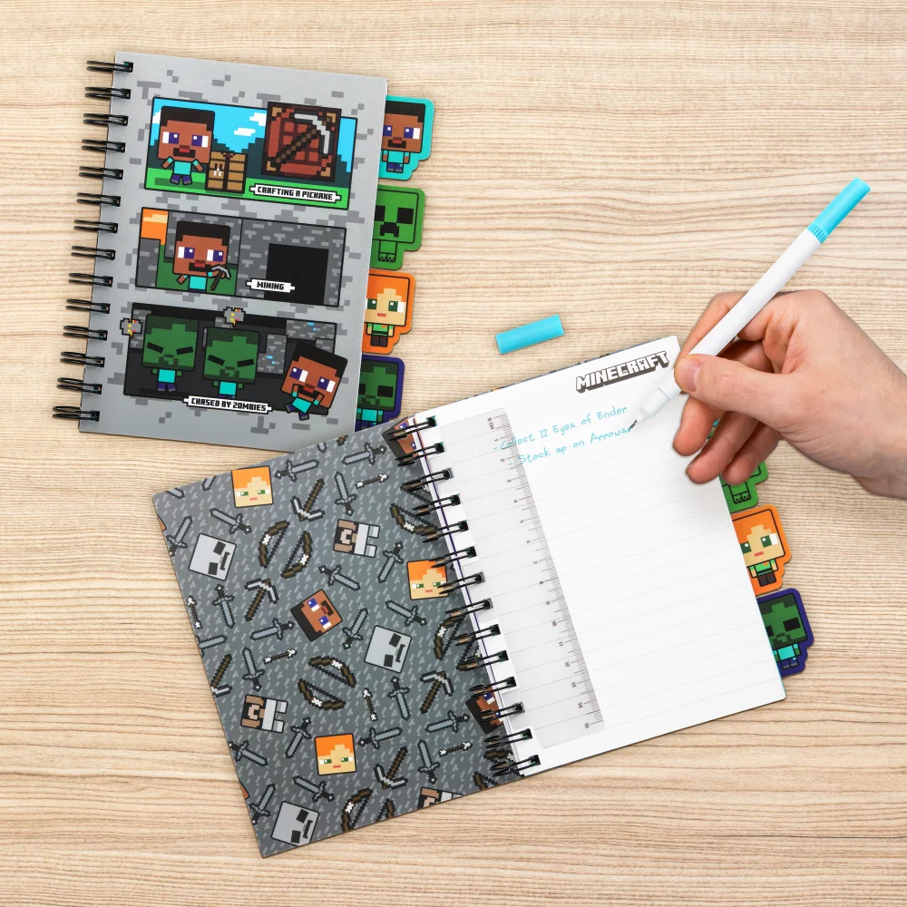 Minecraft Notebook With Dividers Afbeelding 1