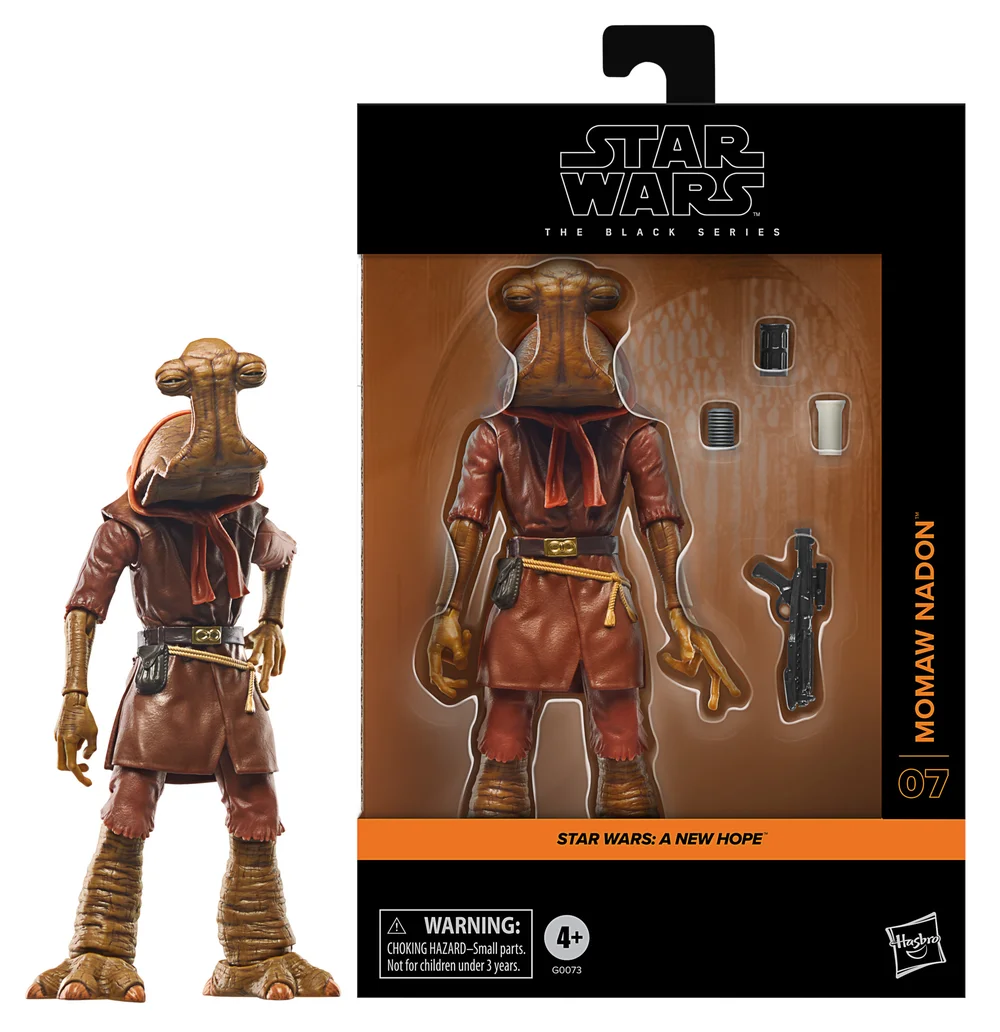 Hasbro Star Wars The Black Series Momaw Nadon, Star Wars: A New Hope Deluxe Action Figure (6”) Afbeelding 1
