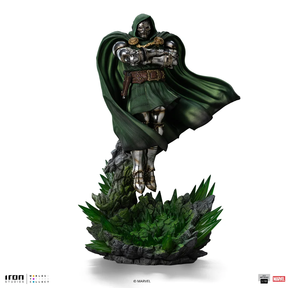 Iron Studios Marvel Doctor Doom Infinity Gauntlet Diorama Art Scale 1/10 Statue Afbeelding 1