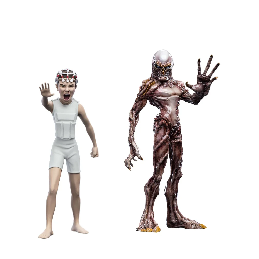 Weta Workshop Stranger Things Mini Epics Vinyl Figures Vecna & Eleven (Season 4) Twin Pack 16cm Afbeelding 1