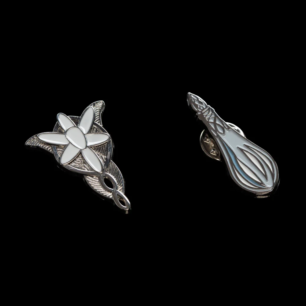 Weta Workshop Lord of the Rings Collectors Pins 2-Pack Evenstar & Galadriel's Phial Afbeelding 1