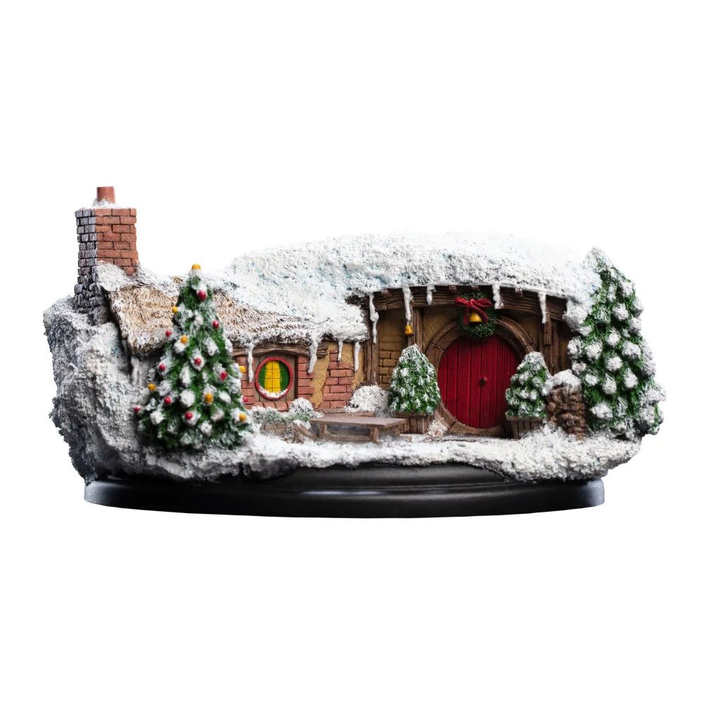 Weta Workshop The Hobbit An Unexpected Journey Statue 35 Bagshot Row Christmas Edition 7cm Afbeelding 1