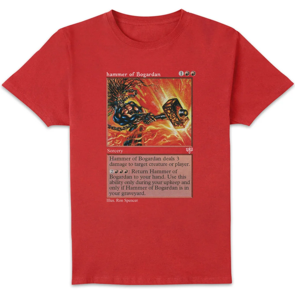 Magic: The Gathering Hammer Of Bogardan Unisex T-Shirt - Red - S Afbeelding 1