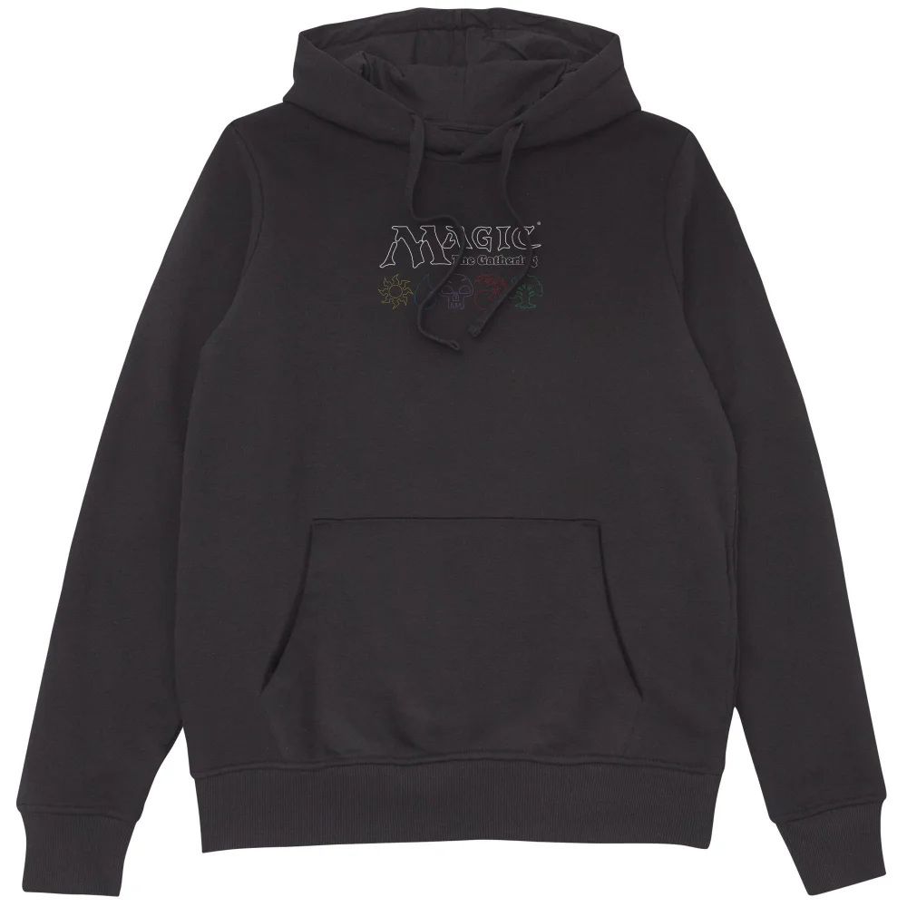 Magic: The Gathering Logo & Mana Lines Hoodie - Black - S Afbeelding 1
