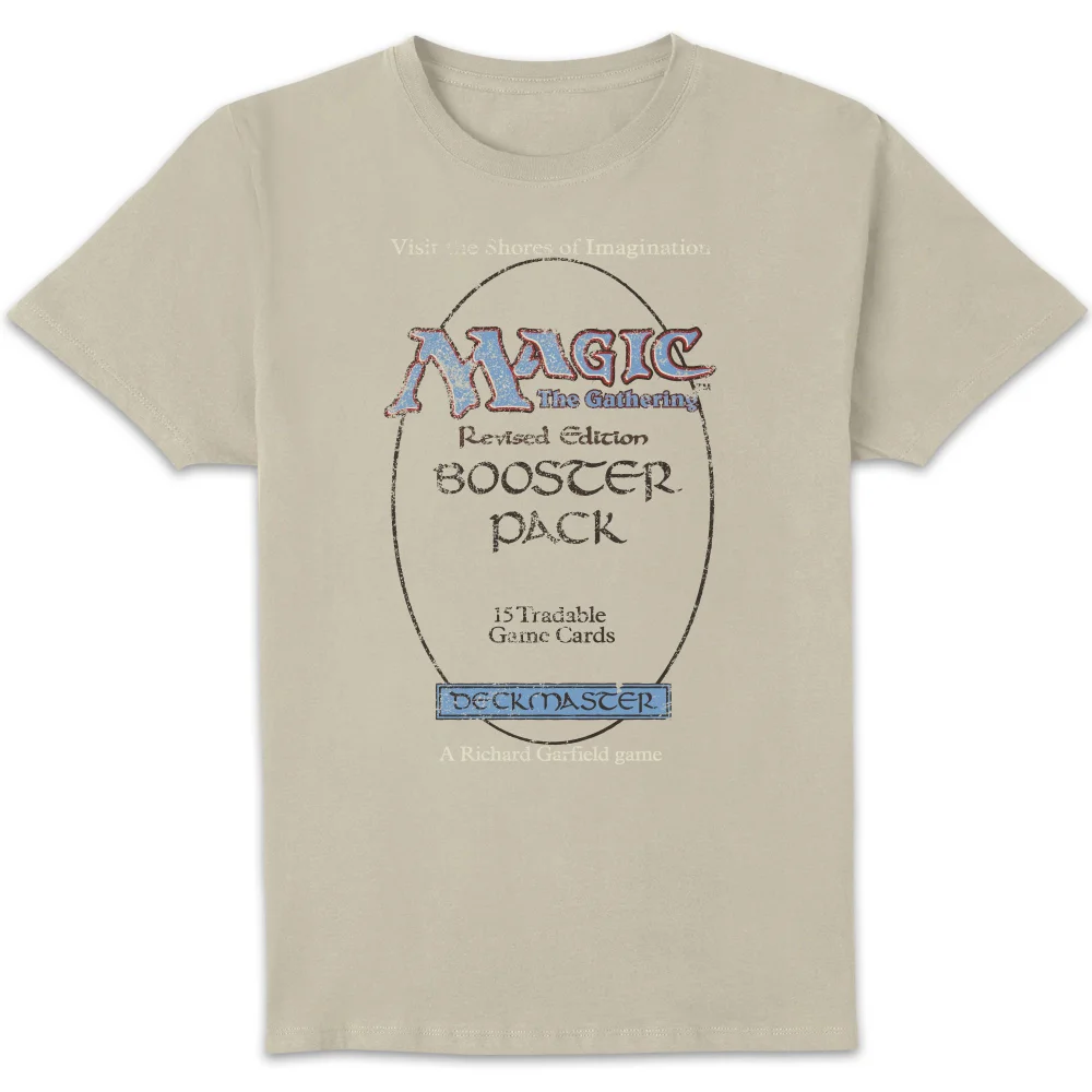 Magic: The Gathering Revised Edition Booster Pack Unisex T-Shirt - Cream - S Afbeelding 1