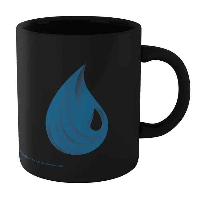Magic: The Gathering Island Mana Symbol Mug - Black