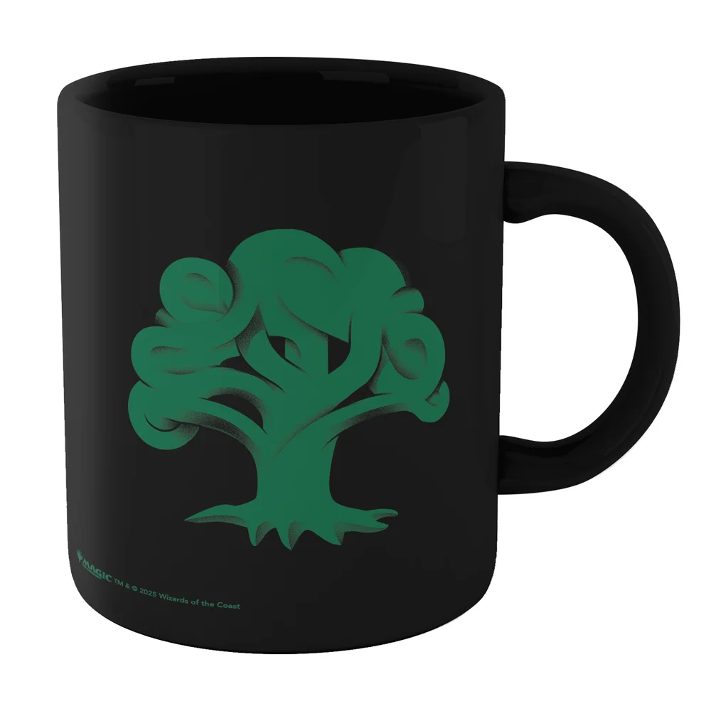 Magic: The Gathering Forest Mana Symbol Mug - Black Afbeelding 1