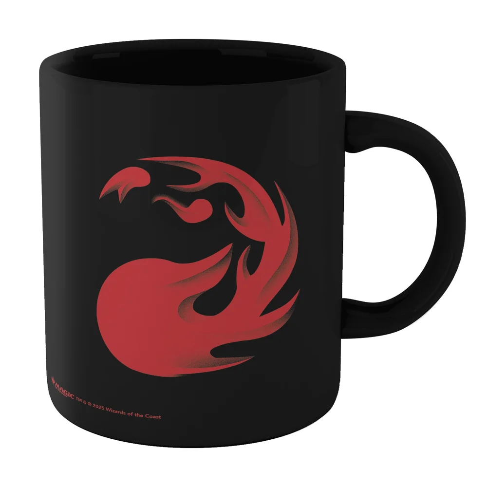 Magic: The Gathering Fire Mana Symbol Mug - Black Afbeelding 1