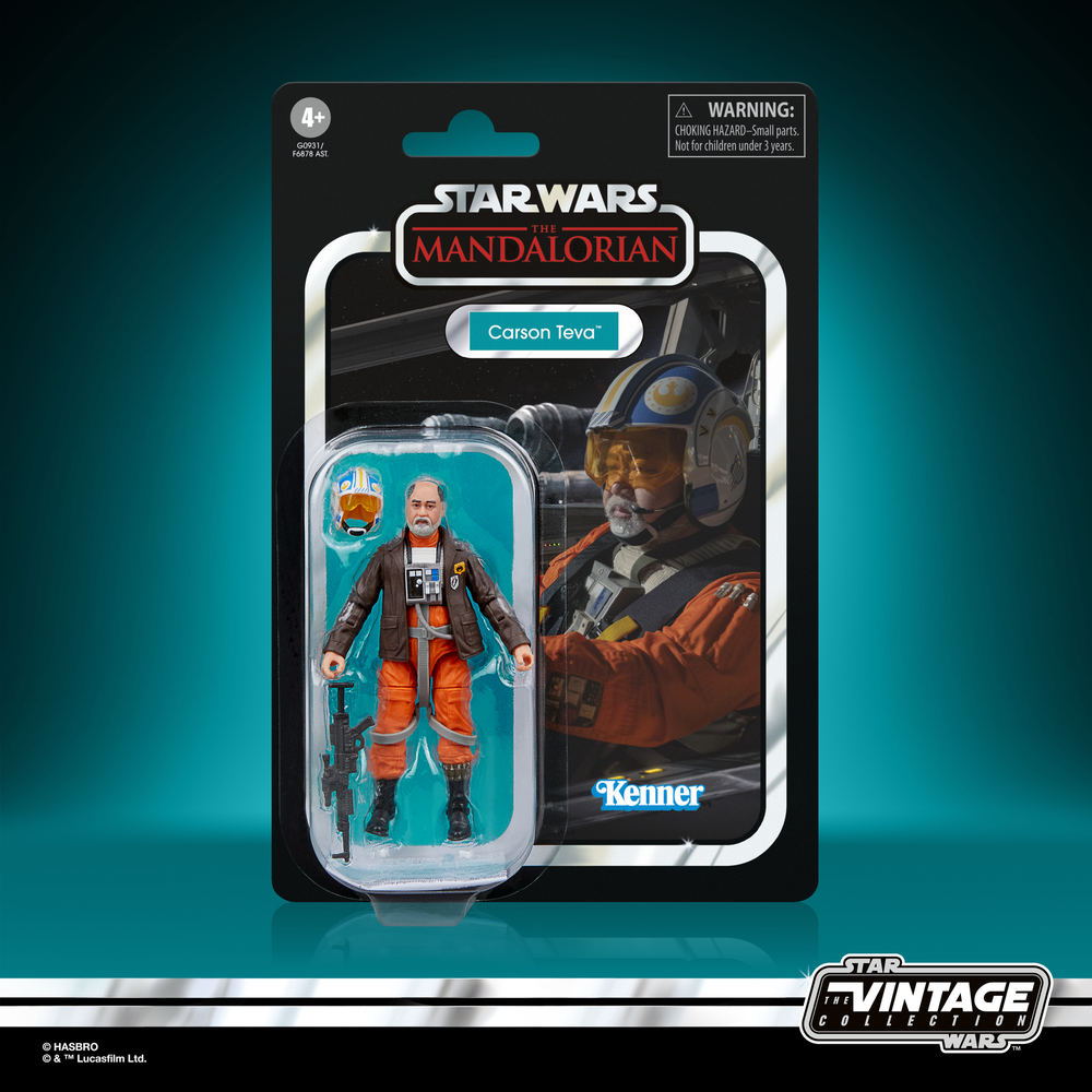 Hasbro Star Wars The Vintage Collection The Mandalorian Carson Teva Action Figure (3.75”) Afbeelding 1