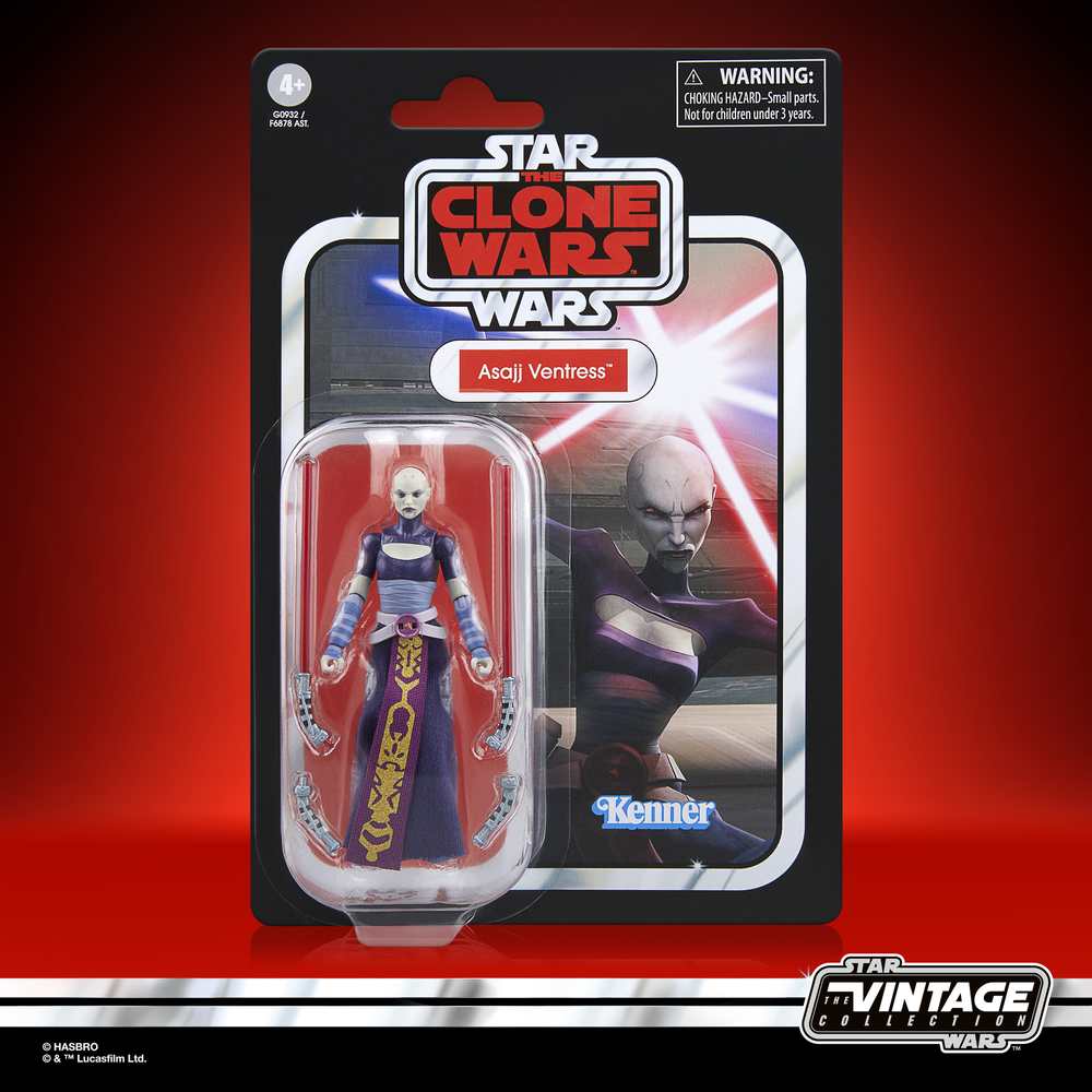 Hasbro Star Wars The Vintage Collection The Clone Wars Asajj Ventress Action Figure (3.75”) Afbeelding 1