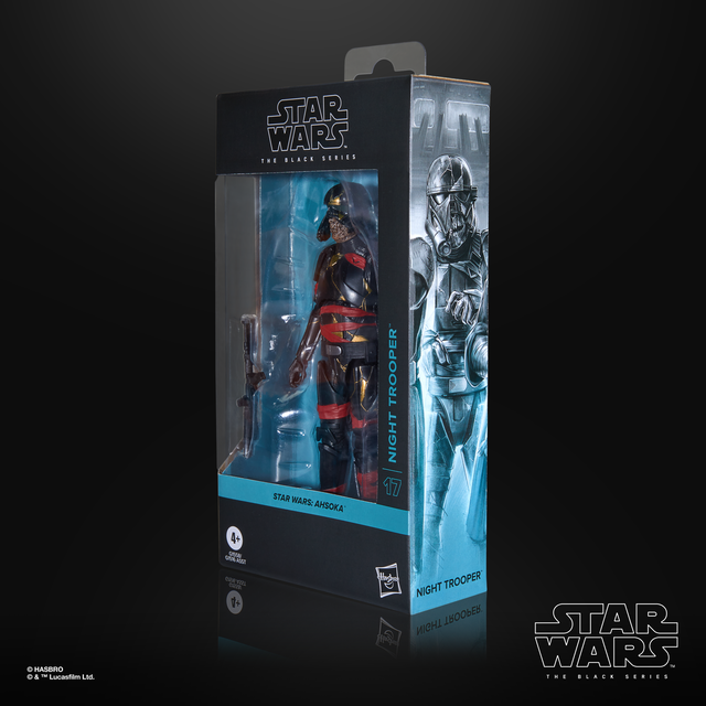 Hasbro Star Wars The Black Series Ahsoka Night Trooper Collectible Action Figure (6”)