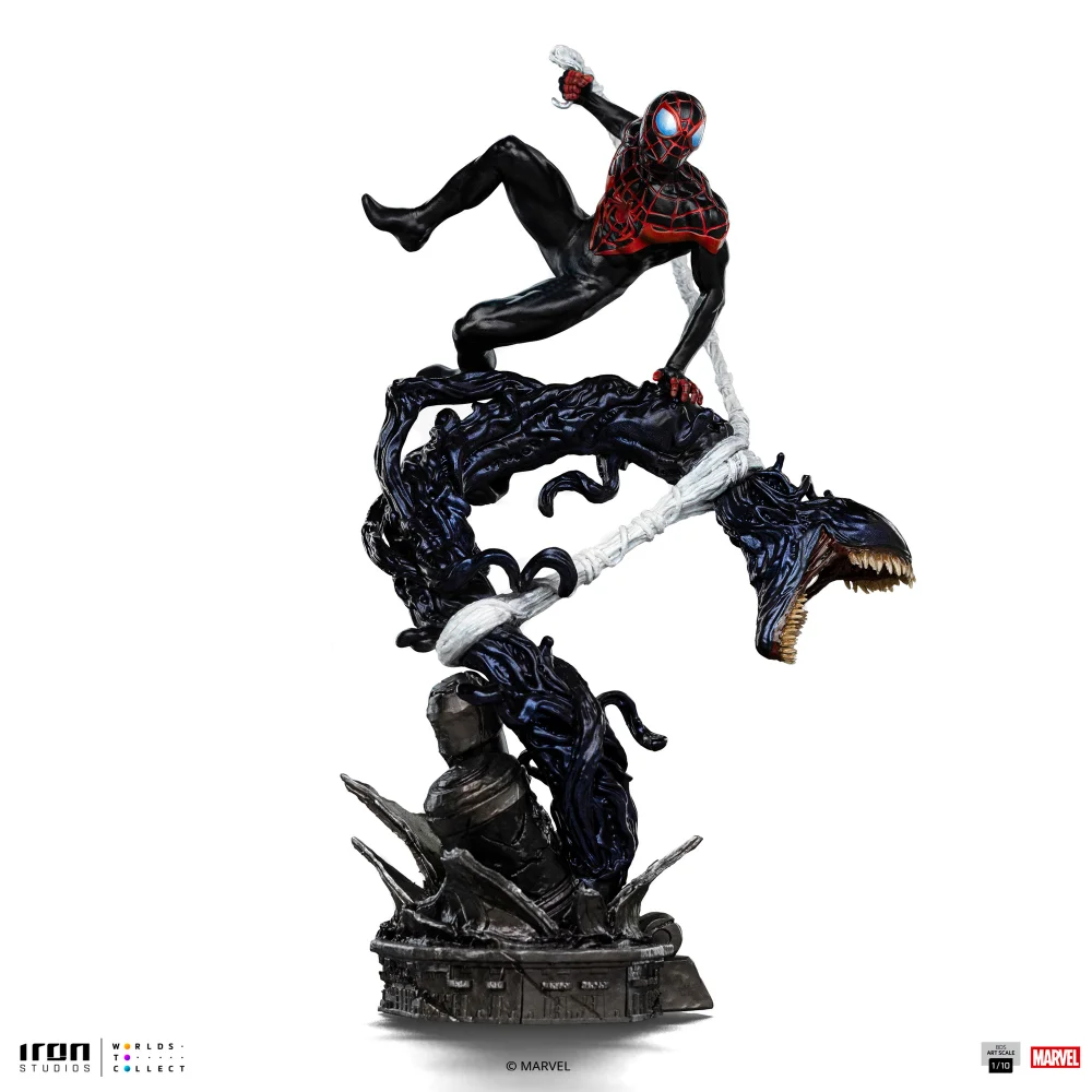 Iron Studios Spider-Man vs Villains Miles Morales Diorama Art Scale 1/10 Statue Afbeelding 1