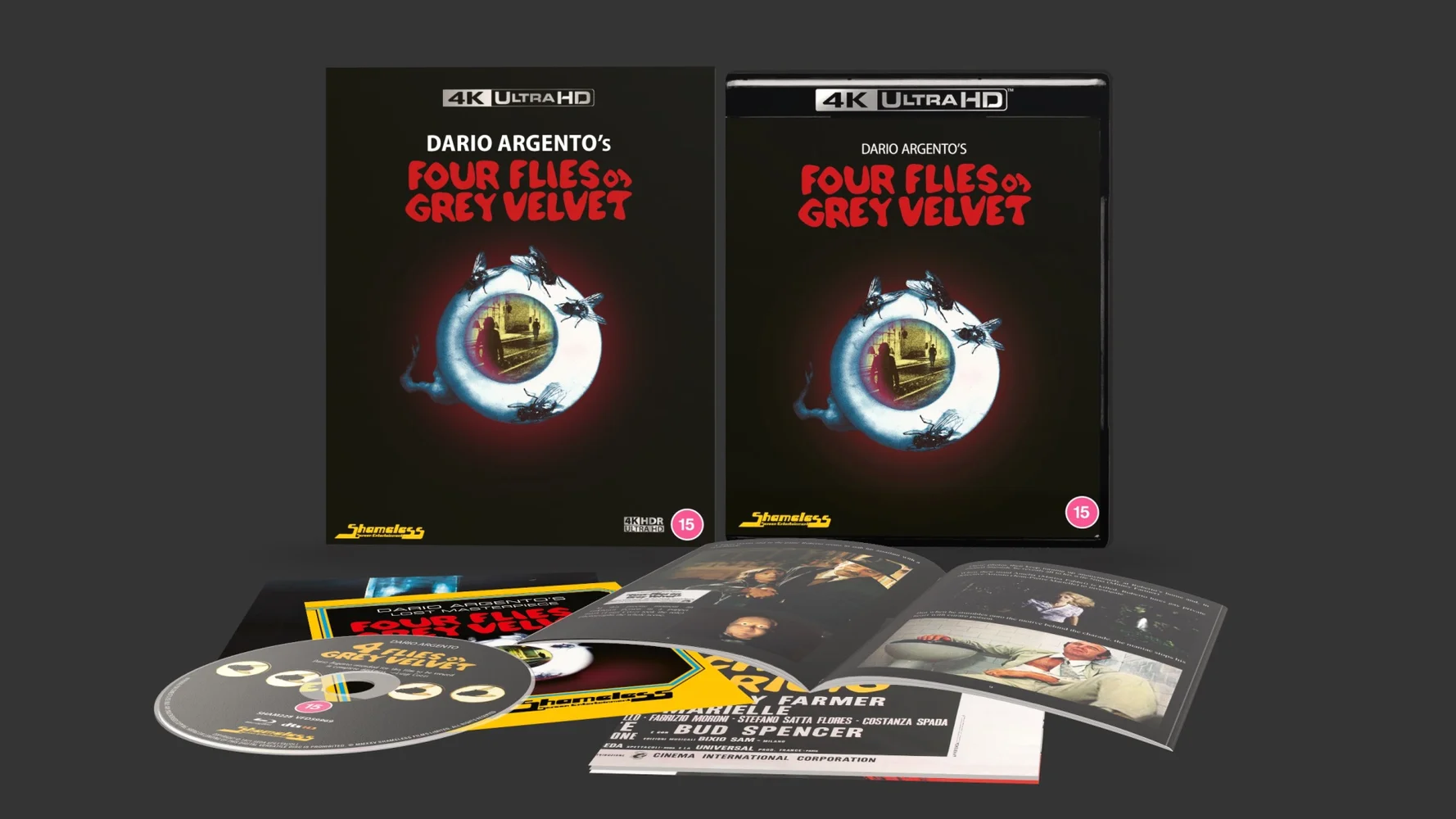 Four Flies on Grey Velvet 4K Ultra HD Limited Collector's Edition Afbeelding 1