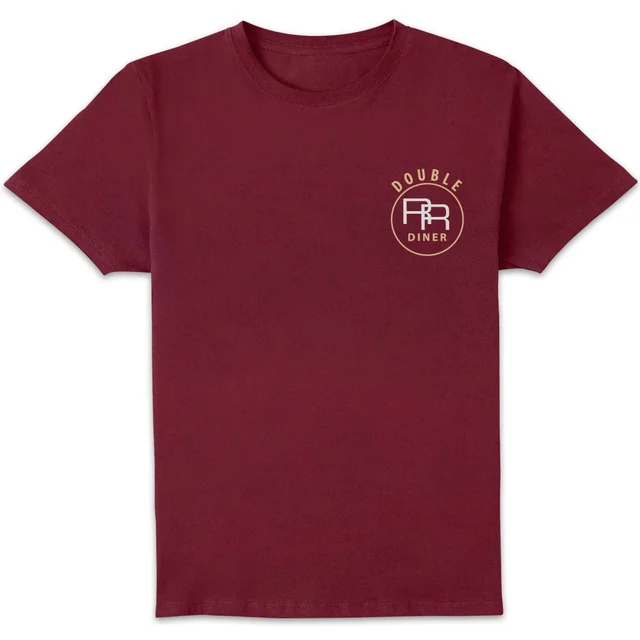 Twin Peaks Double R Menu Unisex T-Shirt - Burgundy